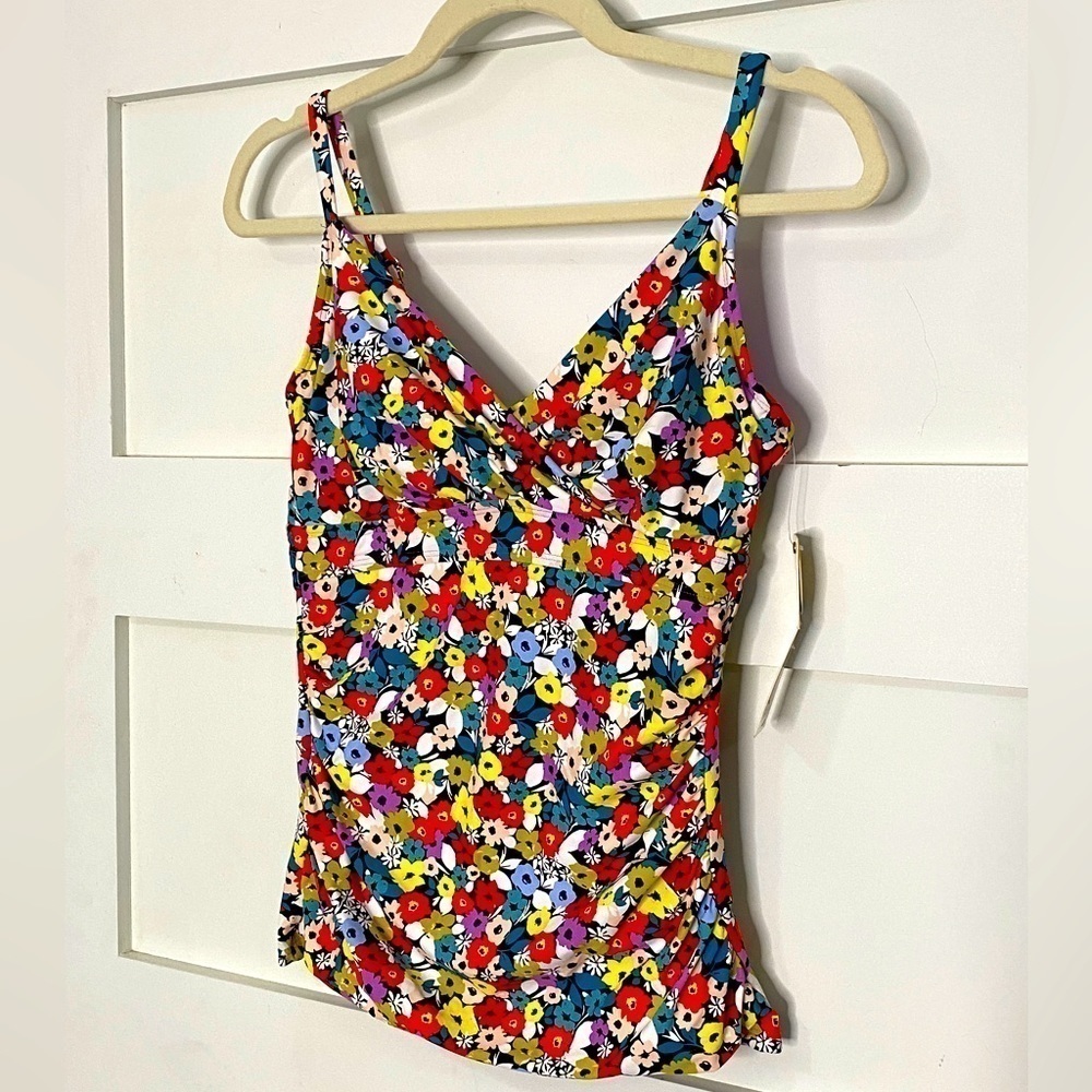 Anne Cole  Multi Color Floral Tankini 32D/34DD